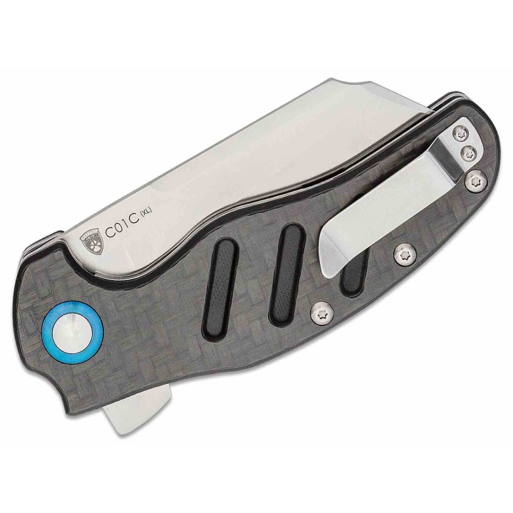 KIV5488C3 Couteau Kizer Cutlery Vanguard Sheepdog XL C01C 154CM Blade Carbon Fiber Handles Liner Lock - Livraison Gratuite