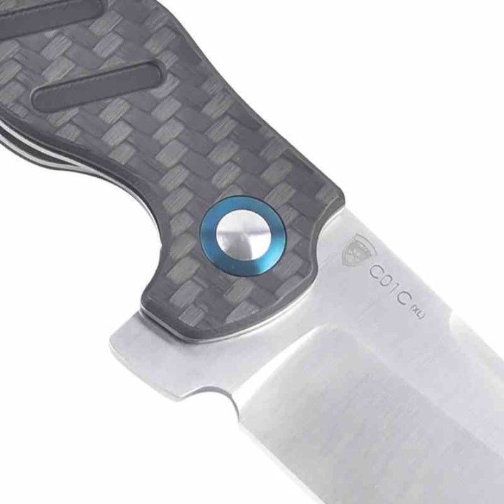 KIV5488C3 Couteau Kizer Cutlery Vanguard Sheepdog XL C01C 154CM Blade Carbon Fiber Handles Liner Lock - Livraison Gratuite