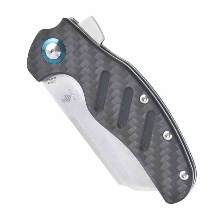 KIV5488C3 Couteau Kizer Cutlery Vanguard Sheepdog XL C01C 154CM Blade Carbon Fiber Handles Liner Lock - Livraison Gratuite