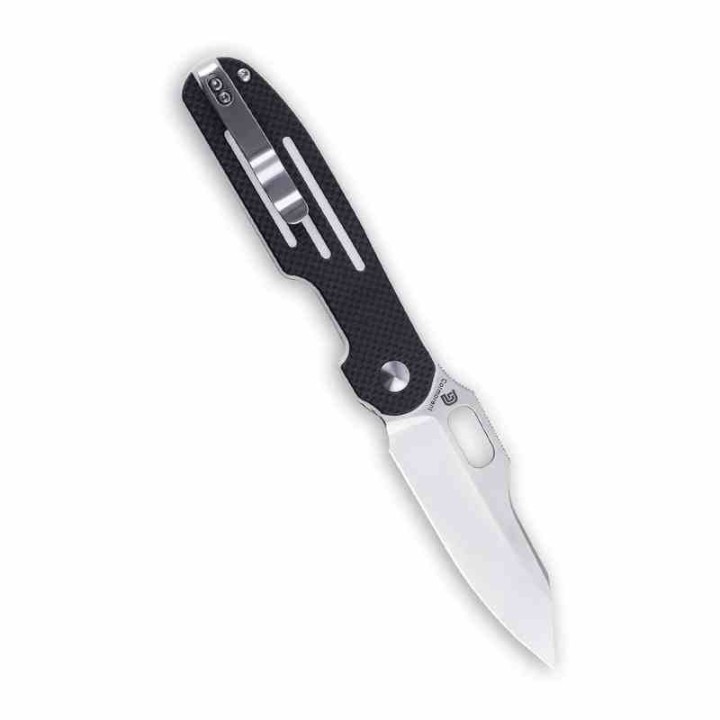KI4562A2 Couteau Kizer Cutlery Cormorant Black/White Lame Acier S35VN Manche G10 Button Lock IKBS Clip - Livraison Gratuite
