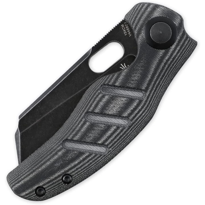 Couteau Kizer Sheepdog C01C Black Lame Acier 154CM Manche Micarta IKBS Linerlock Clip KIV4488C1 - Livraison Gratuite