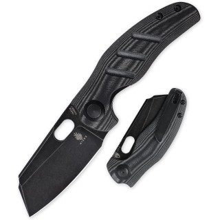 Couteau Kizer Sheepdog C01C Black Lame Acier 154CM Manche Micarta IKBS Linerlock Clip KIV4488C1 - Livraison Gratuite