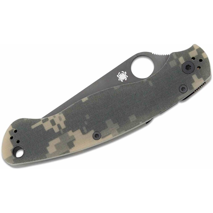 Couteau Spyderco Military 2 Camo G10 Lame Acier S30V Black Compression Lock Clip USA SC36GPCMOBK2 - Livraison Gratuite