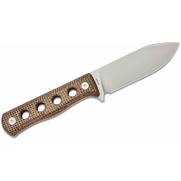 Couteau QSP Canary Fixed Blade Brown Lame Acier Cr8Mo2VSi SW Manche Micarta Etui Kydex QS155A1 - Livraison Gratuite