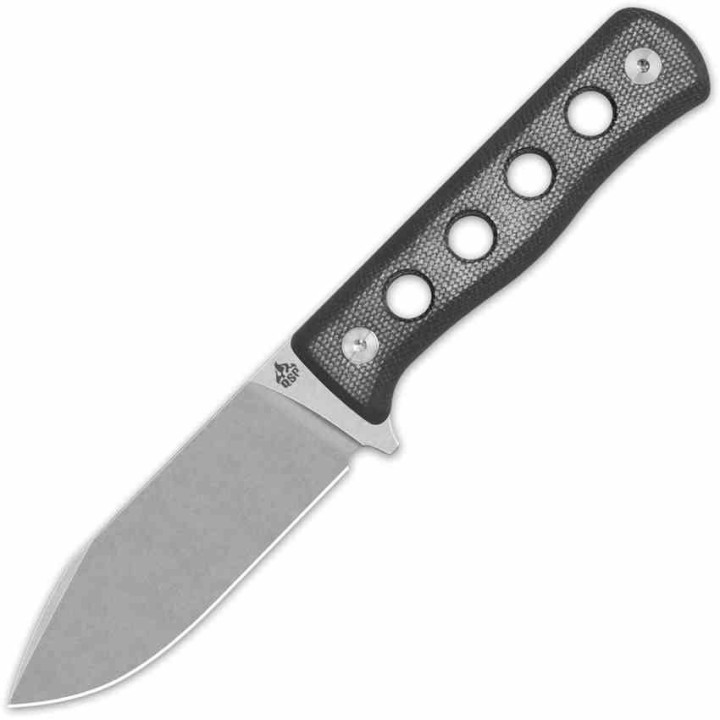 Couteau QSP Canary Fixed Blade Black Lame Acier Cr8Mo2VSi SW Manche Micarta Etui Kydex QS155B1 - Livraison Gratuite