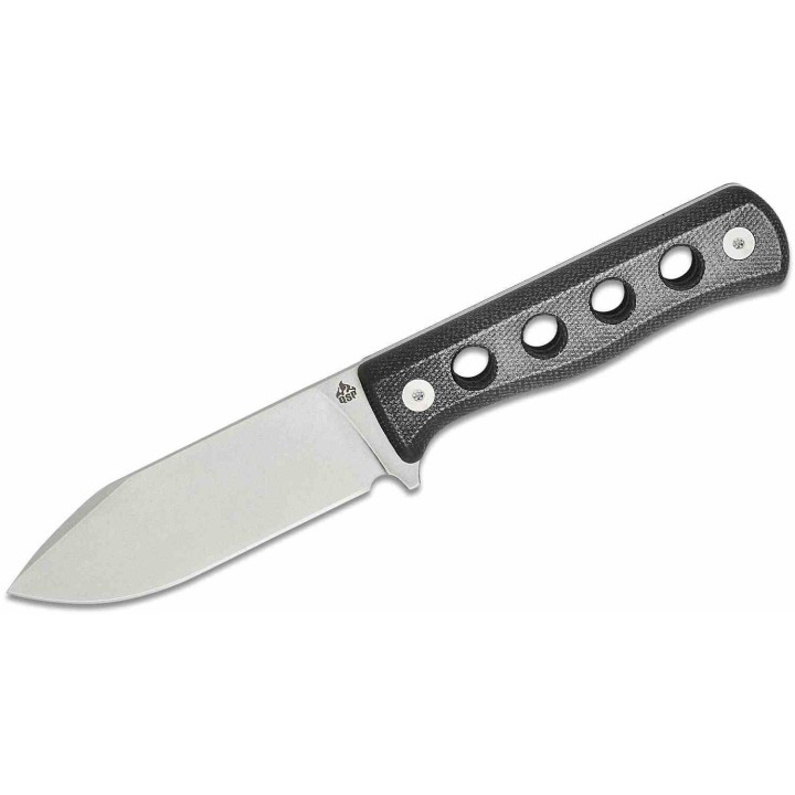 Couteau QSP Canary Fixed Blade Black Lame Acier Cr8Mo2VSi SW Manche Micarta Etui Kydex QS155B1 - Livraison Gratuite