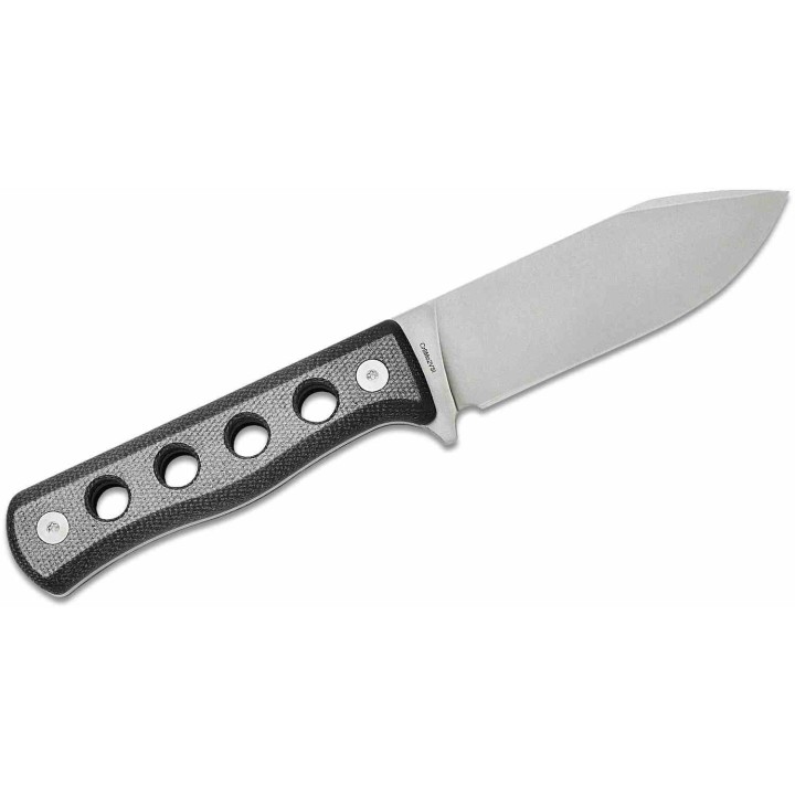 Couteau QSP Canary Fixed Blade Black Lame Acier Cr8Mo2VSi SW Manche Micarta Etui Kydex QS155B1 - Livraison Gratuite