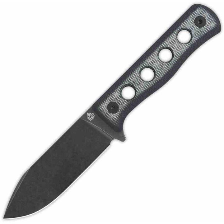 Couteau QSP Canary Fixed Blade Black Lame Acier Cr8Mo2VSi BLK Manche Micarta Etui Kydex QS155B2 - Livraison Gratuite