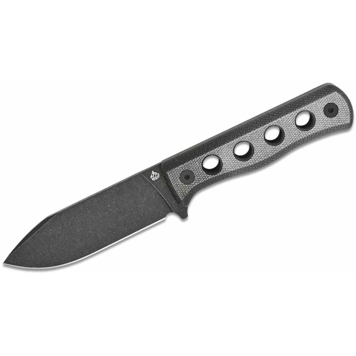 Couteau QSP Canary Fixed Blade Black Lame Acier Cr8Mo2VSi BLK Manche Micarta Etui Kydex QS155B2 - Livraison Gratuite