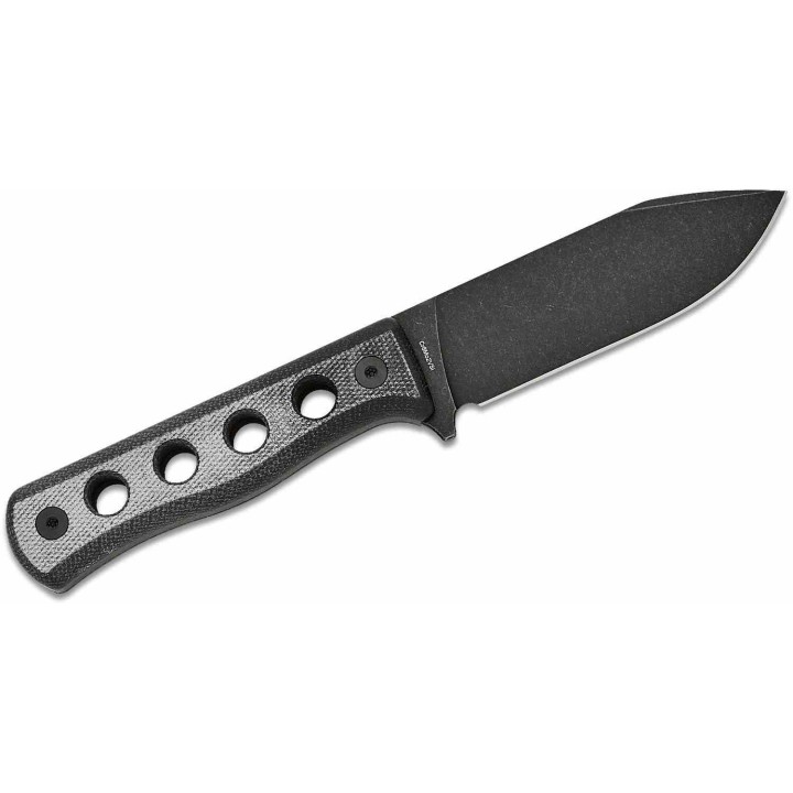 Couteau QSP Canary Fixed Blade Black Lame Acier Cr8Mo2VSi BLK Manche Micarta Etui Kydex QS155B2 - Livraison Gratuite