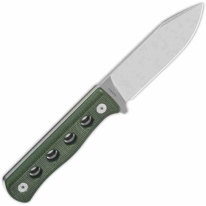 Couteau QSP Canary Fixed Blade Green Lame Acier Cr8Mo2VSi SW Manche Micarta Etui Kydex QS155C1 - Livraison Gratuite