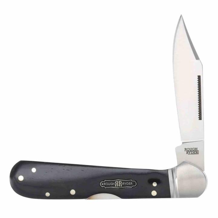 Couteau Rough Ryder Bearhead Copperhead Black Manche Bois Lame Acier 440 Lockback RR2563 - Livraison Gratuite