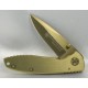 COUTEAU SMITH & WESSON GOLD TITANIUM FOLDING CK110GL 