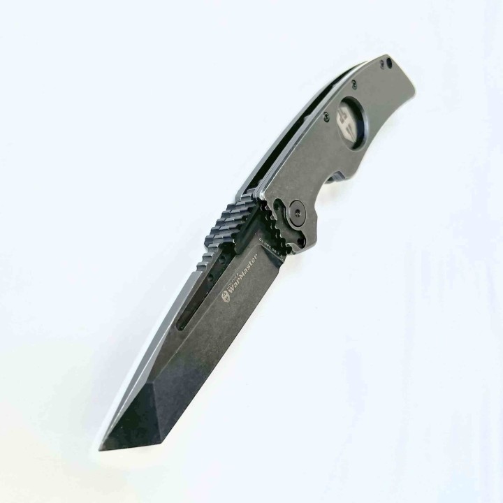 ATA04 Couteau Hoffner Knives WarMaster Framelock D2 Tanto Blade Stainless Handle Clip - Livraison Gratuite