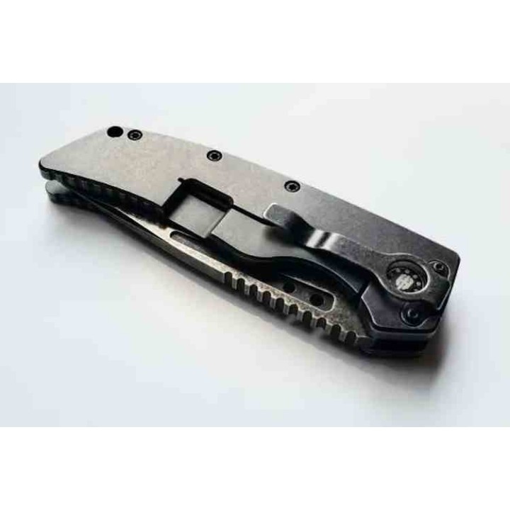 ATA04 Couteau Hoffner Knives WarMaster Framelock D2 Tanto Blade Stainless Handle Clip - Livraison Gratuite