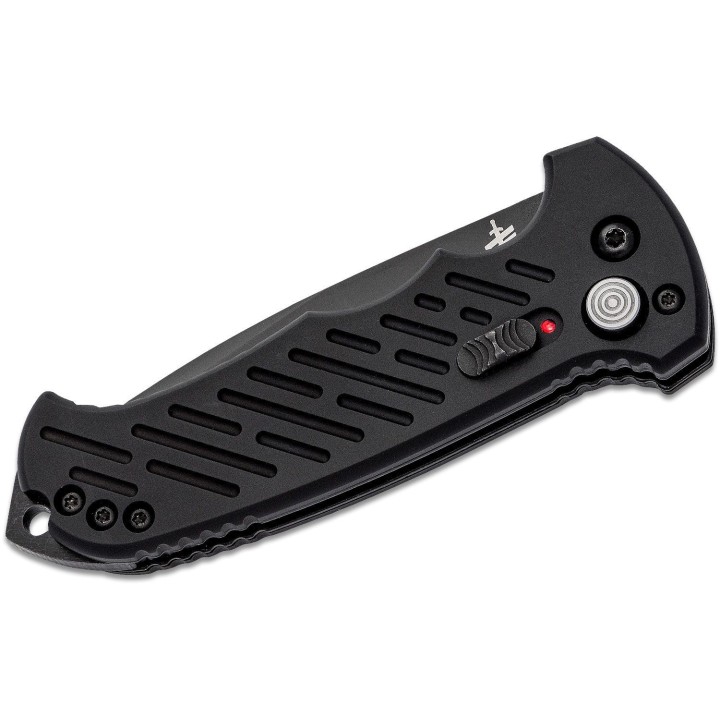 Couteau Automatique Gerber 06 Lame Drop Point Acier S30V Part Serr Manche Alu Button Lock Clip USA G0377 - Livraison Gratuite