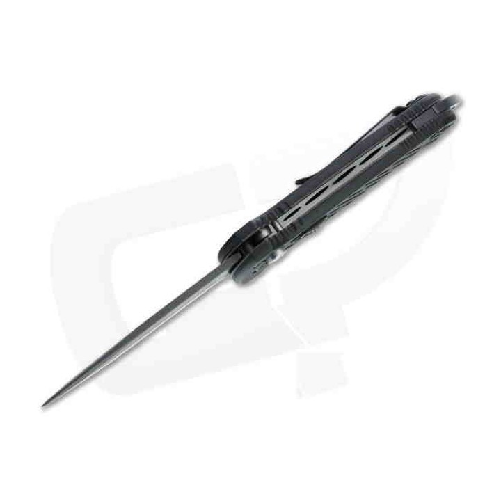 Couteau Automatique Gerber 06 Lame Drop Point Acier S30V Part Serr Manche Alu Button Lock Clip USA G0377 - Livraison Gratuite