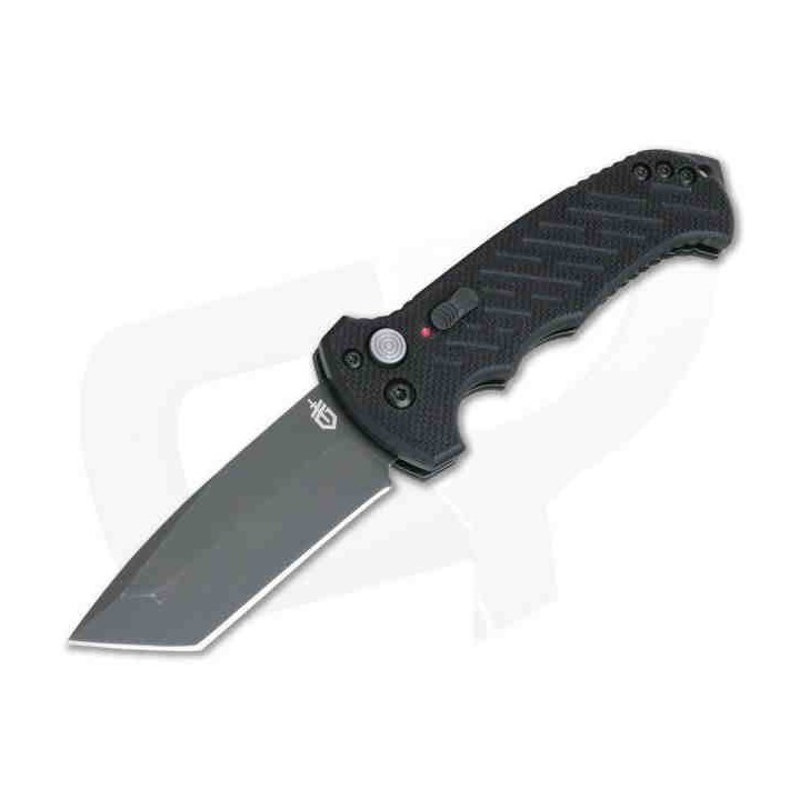 Couteau Automatique Gerber 06 Lame Tanto Acier S30V Manche G10 Button Lock Clip Made USA G1296 - Livraison Gratuite