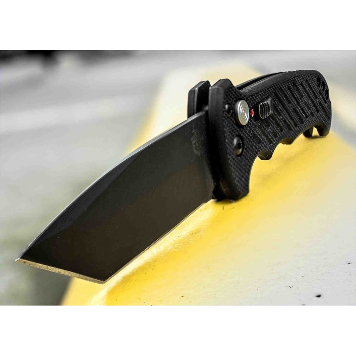 Couteau Automatique Gerber 06 Lame Tanto Acier S30V Manche G10 Button Lock Clip Made USA G1296 - Livraison Gratuite