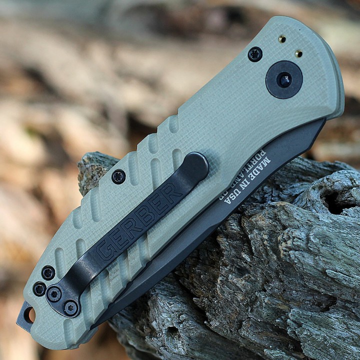Couteau Gerber Propel Downrange Automatique Lame Tanto Serr Acier S30V Manche G10 Plunge Lock USA G0717 - Livraison Gratuite