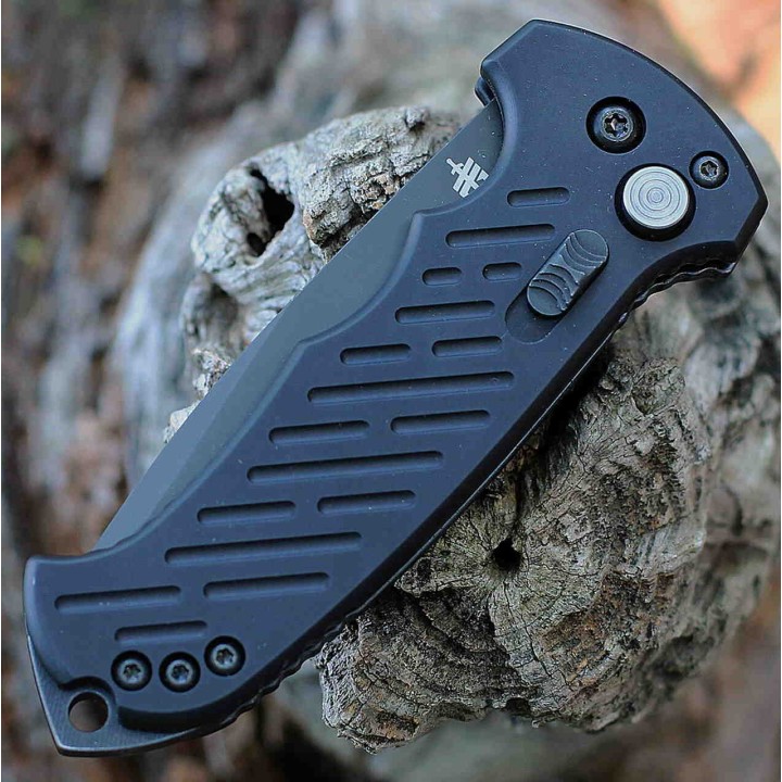 Couteau Automatique Gerber 06 Lame Tanto Acier S30V Part Serr Manche Alu Button Lock Clip Made USA G0850 - Livraison Gratuite