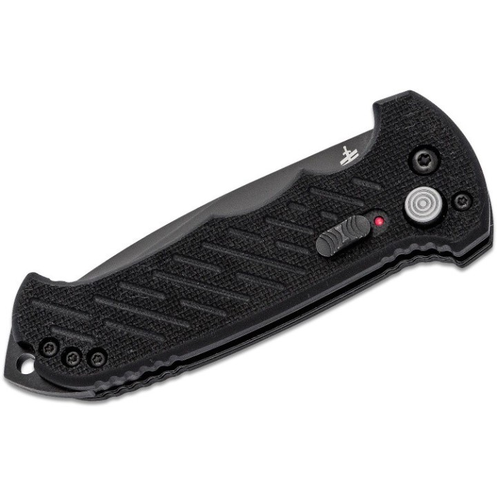 Couteau Automatique Gerber 06 Lame Tanto Acier S30V Part Serr Manche G10 Button Lock Clip Made USA G0193 - Livraison Gratuite