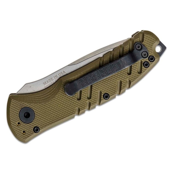 Couteau Gerber Propel Downrange Automatique Lame Acier S30V Manche G10 Plunge Lock Clip Made USA G1308 - Livraison Gratuite