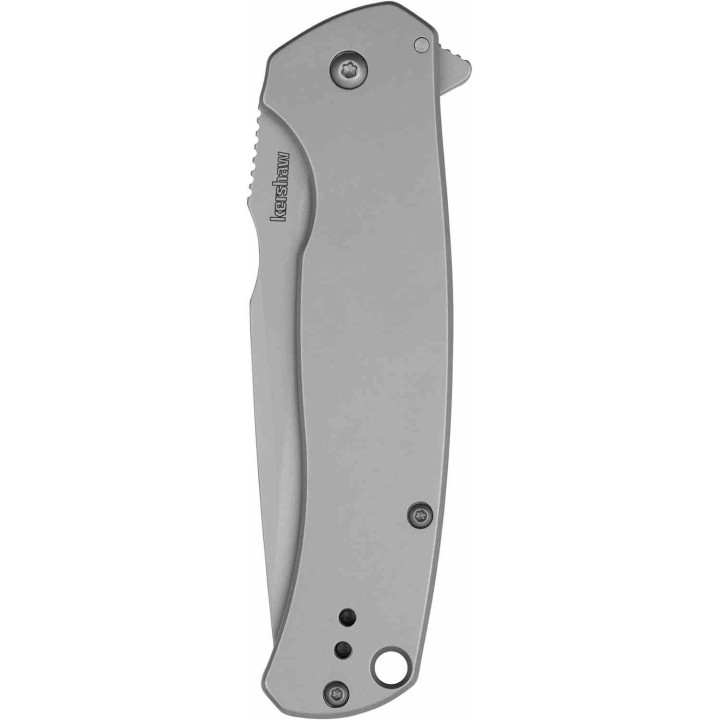 Couteau Kershaw Scour A/O Lame Acier 8Cr13MoV Drop Point Manche Acier Framelock Clip KS1416 - Livraison Gratuite