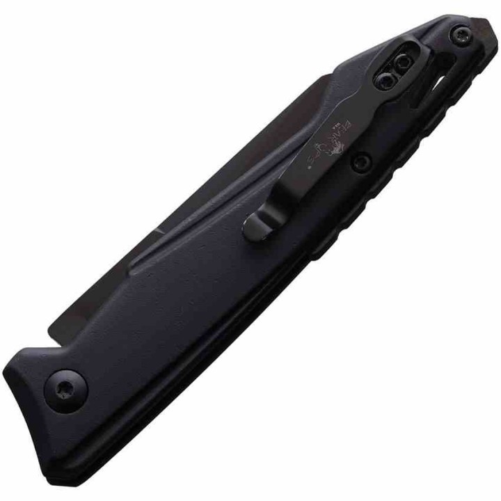 Couteau Automatique Bear & Son Bold Action XV Black Lame Acier 14C28N Black Reverse Tanto USA BC1500AIBKB - Livraison Gratuite
