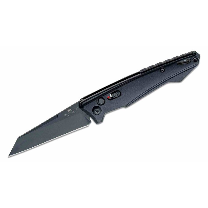 Couteau Automatique Bear & Son Bold Action XV Black Lame Acier 14C28N Black Reverse Tanto USA BC1500AIBKB - Livraison Gratuite