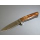 Couteau de Chasse Randonnée Rough Rider Acier Inox Manche Bois Etui Nylon RR176 - Livraison Gratuite