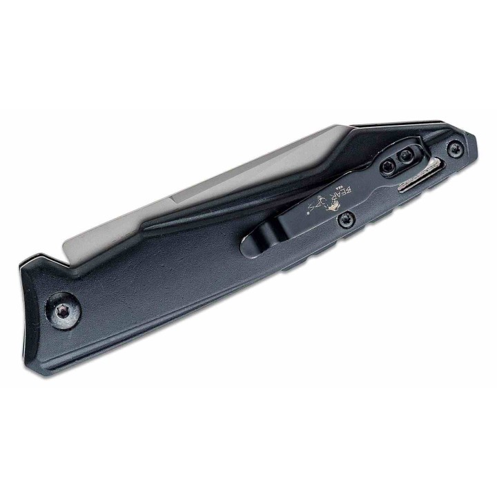 Couteau Automatique Bear & Son Bold Action XV Lame Acier 14C28N Bead Blast Reverse Tanto USA BC1500AIBKP - Livraison Gratuite