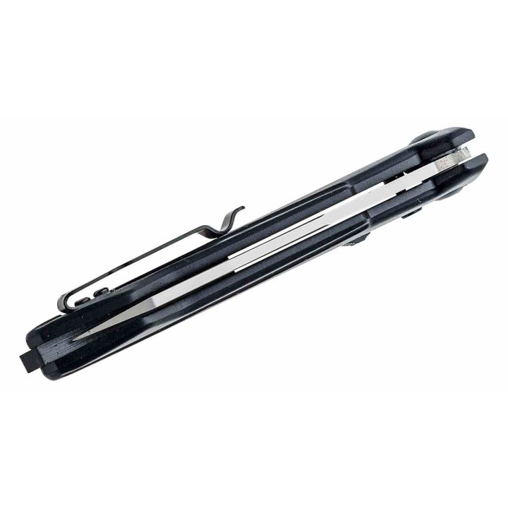Couteau Automatique Bear & Son Bold Action XV Lame Acier 14C28N Bead Blast Reverse Tanto USA BC1500AIBKP - Livraison Gratuite