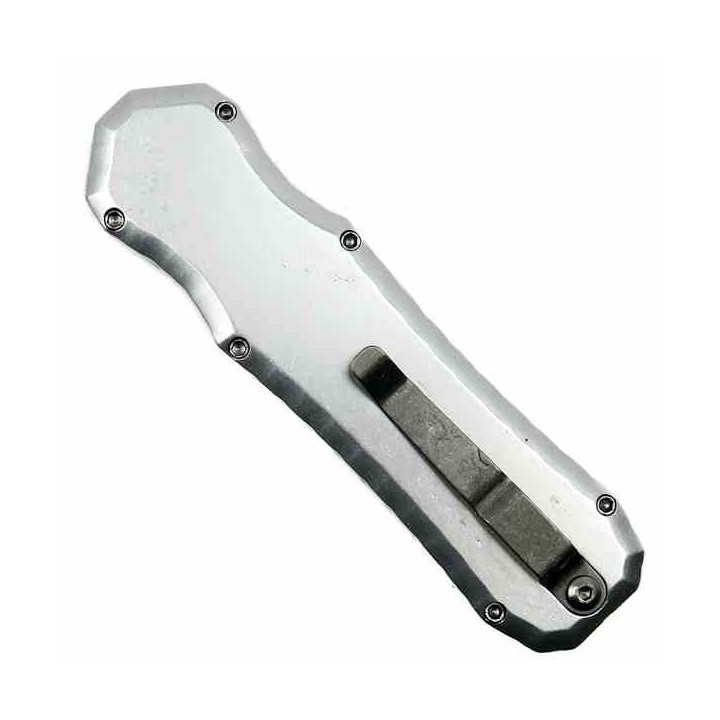 PKCP8S Couteau Piranha Silver Excalibur OTF Automatique Lame Acier 154CM Manche Aluminium USA - Livraison Gratuite