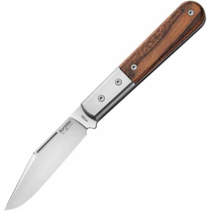 Couteau LionSteel Shuffler Barlow Santos Lame Acier M390 Manche Bois/Titane Slipjoint Italy LSTCK0112ST - Livraison Gratuite