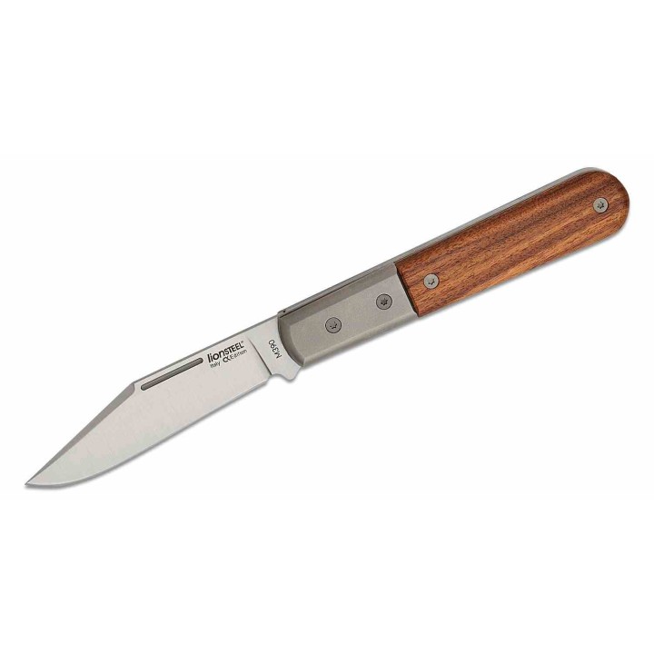 Couteau LionSteel Shuffler Barlow Santos Lame Acier M390 Manche Bois/Titane Slipjoint Italy LSTCK0112ST - Livraison Gratuite