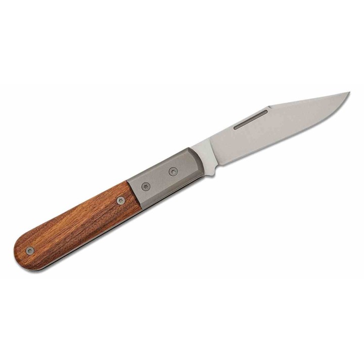 Couteau LionSteel Shuffler Barlow Santos Lame Acier M390 Manche Bois/Titane Slipjoint Italy LSTCK0112ST - Livraison Gratuite
