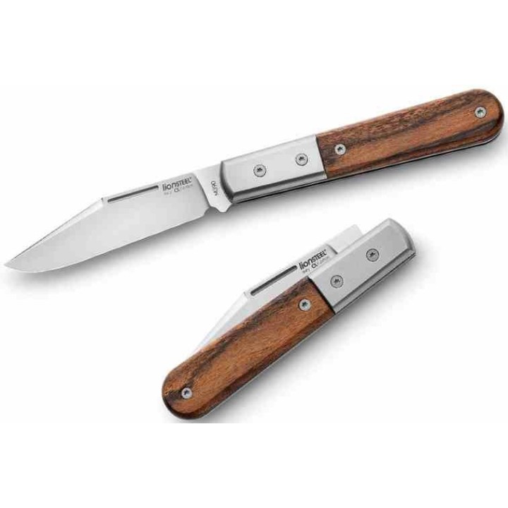 Couteau LionSteel Shuffler Barlow Santos Lame Acier M390 Manche Bois/Titane Slipjoint Italy LSTCK0112ST - Livraison Gratuite