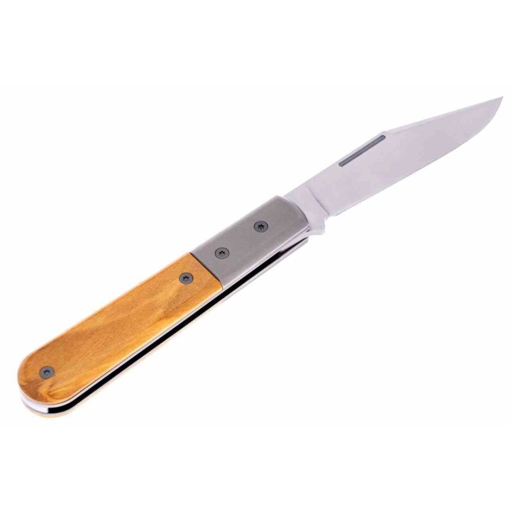 Couteau LionSteel Shuffler Barlow Olive Lame Acier M390 Manche Bois/Titane Slipjoint Made Italy LSTCK0112UL - Livraison Gratuite