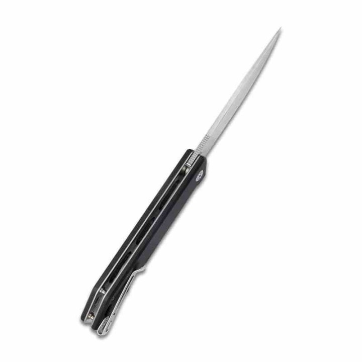 Couteau Kubey Pylades Black Manche G10 Lame Acier AUS-10 Satin IKBS Linerlock Clip KUB253A1 - Livraison Gratuite
