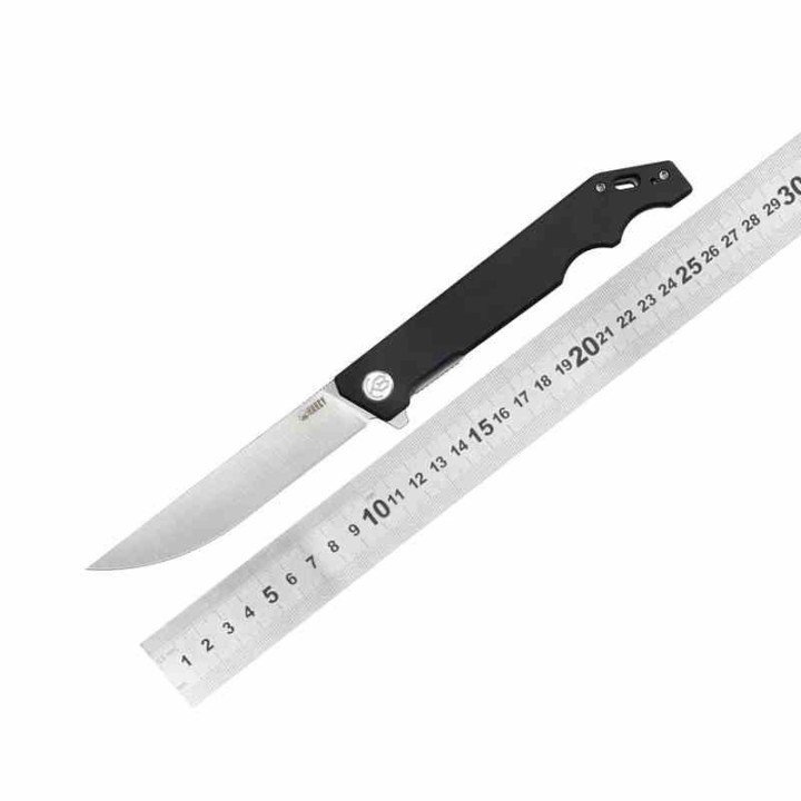 Couteau Kubey Pylades Black Manche G10 Lame Acier AUS-10 Satin IKBS Linerlock Clip KUB253A1 - Livraison Gratuite