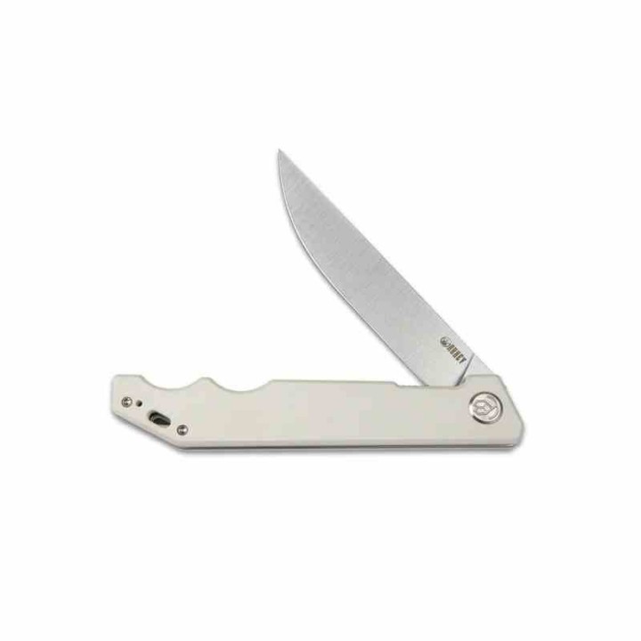 Couteau Kubey Pylades Ivory Manche G10 Lame Acier AUS-10 Satin IKBS Linerlock Clip KUB253G - Livraison Gratuite