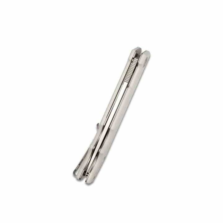 Couteau Kubey Pylades Ivory Manche G10 Lame Acier AUS-10 Satin IKBS Linerlock Clip KUB253G - Livraison Gratuite