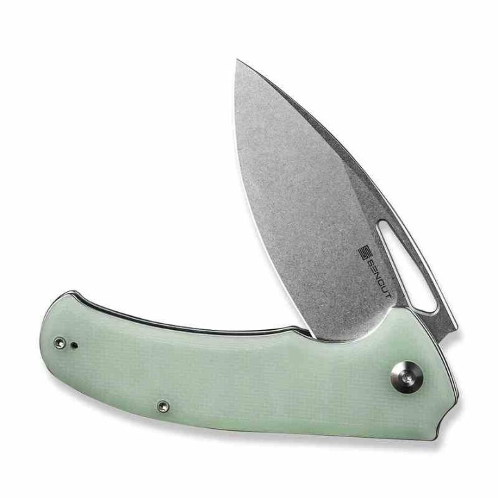 Couteau Sencut Phantara Jade Manche G10 Lame Acier 9Cr18MoV SW Drop Point IKBS Linerlock Clip S230142 - Livraison Gratuite