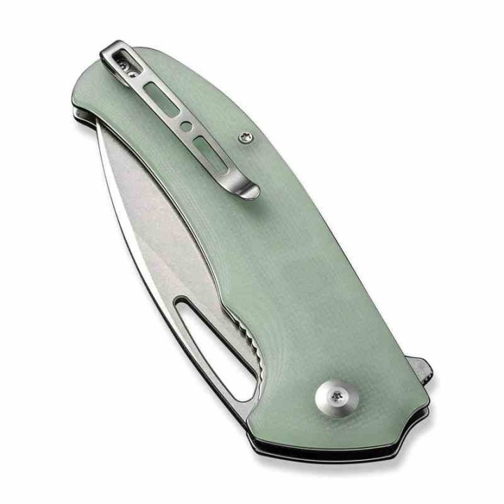 Couteau Sencut Phantara Jade Manche G10 Lame Acier 9Cr18MoV SW Drop Point IKBS Linerlock Clip S230142 - Livraison Gratuite