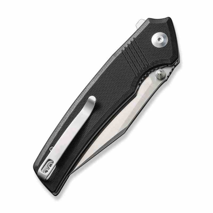 Couteau CIVIVI Tranquil Black Manche G10 Lame Acier 14C28N Satin IKBS Linerlock Clip CIVC230271 - Livraison Gratuite