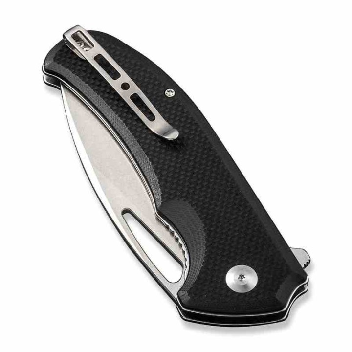 Couteau Sencut Phantara Black Manche G10 Lame Acier 9Cr18MoV SW Drop Point IKBS Linerlock Clip S230141 - Livraison Gratuite