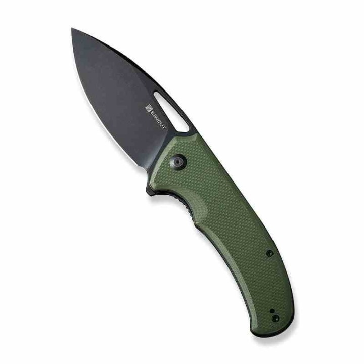 Couteau Sencut Phantara OD Green Manche G10 Lame Acier 9Cr18MoV BLK Drop Point IKBS Linerlock Clip S230143 - Livraison Gratuite