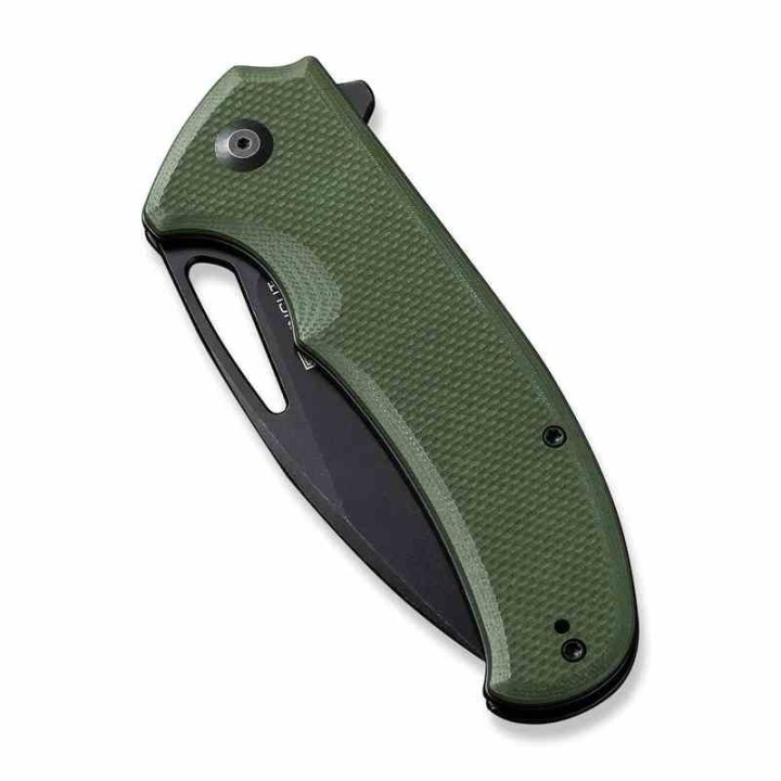 Couteau Sencut Phantara OD Green Manche G10 Lame Acier 9Cr18MoV BLK Drop Point IKBS Linerlock Clip S230143 - Livraison Gratuite
