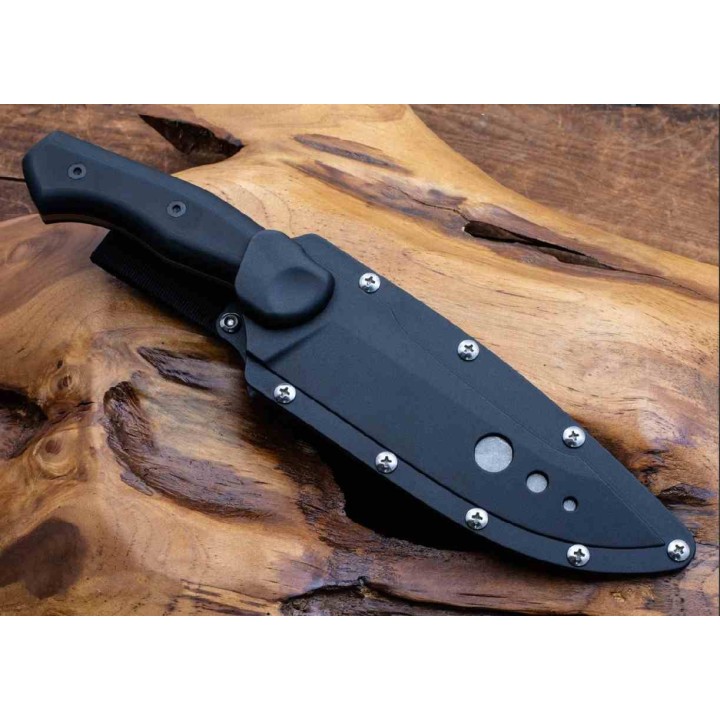 Couteau Tactical Begg Knives Alligator Black Manche G10 Lame Acier 14C28N Etui Kydex BG047 - Livraison Gratuite
